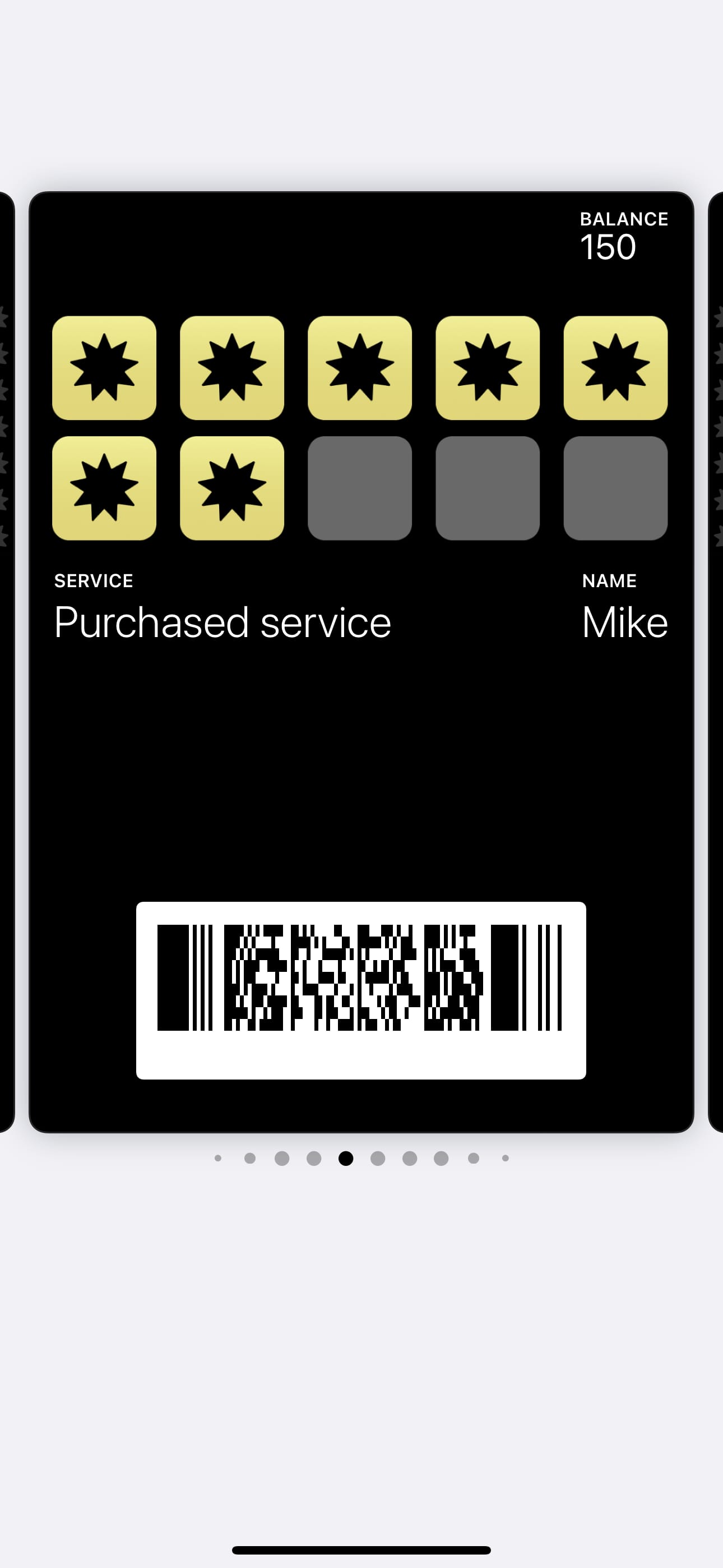 Multipass card example