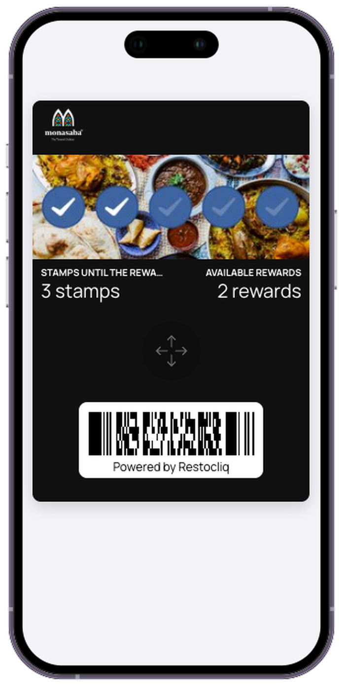Restocliq wallet pass in Apple Wallet
